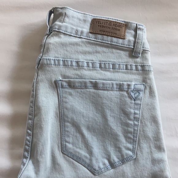 Velvet Heart summer mid ankle skinny Jean in Ice | NWT size 26 - Picture 7 of 8